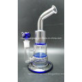 Wholesale Glass Water Pipe with 2 Layer Honeycomb Perc and 18.8mm Joint